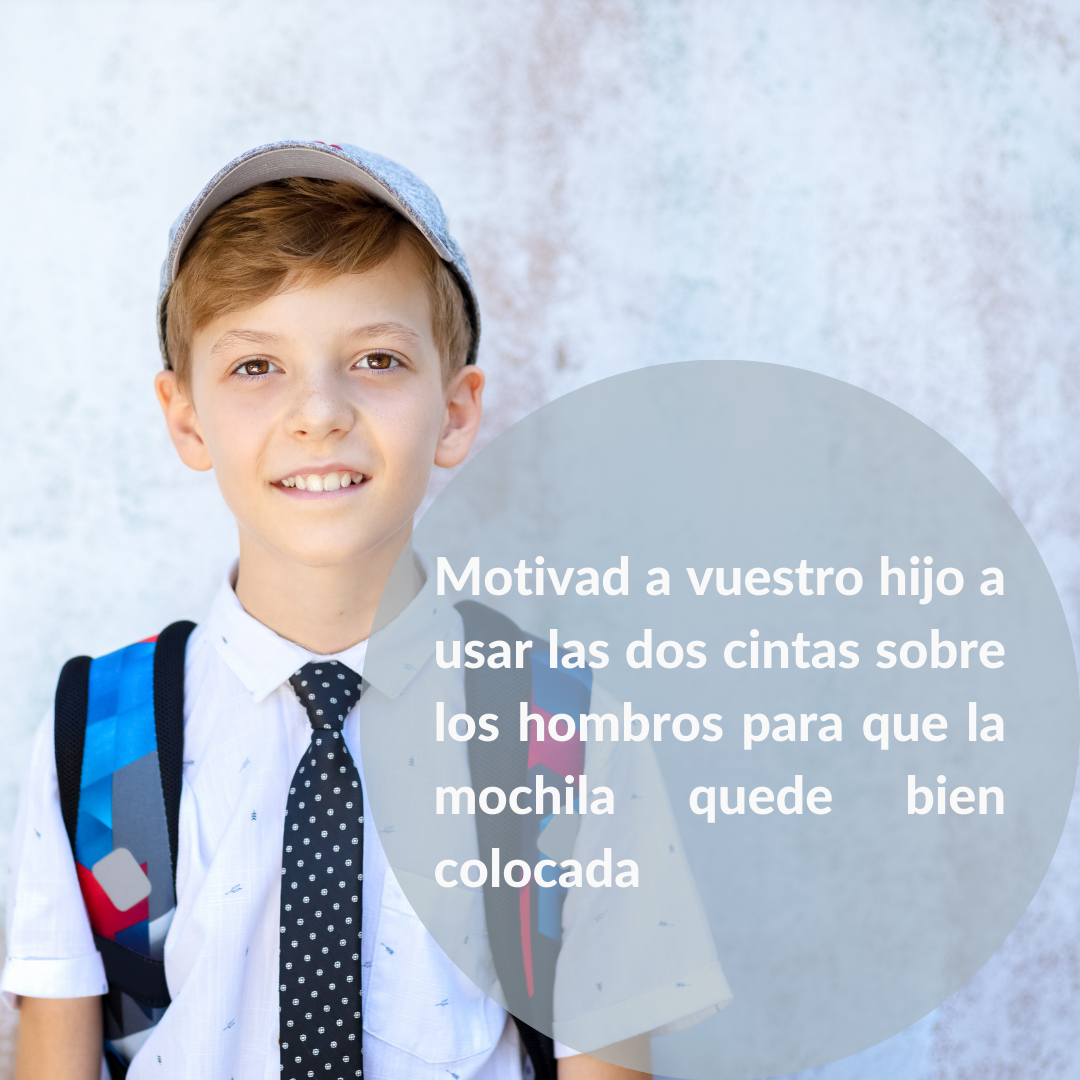 Colocación de la mochila