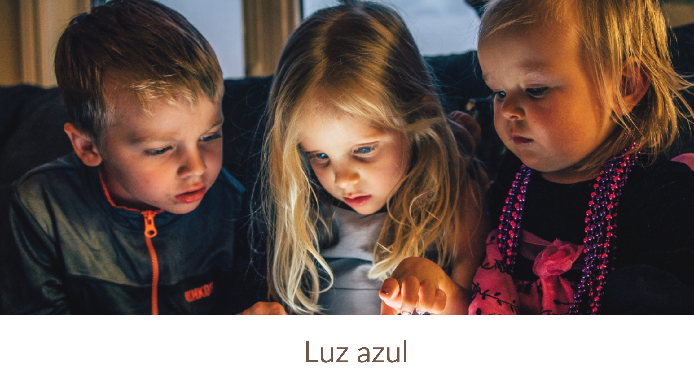 Luz azul